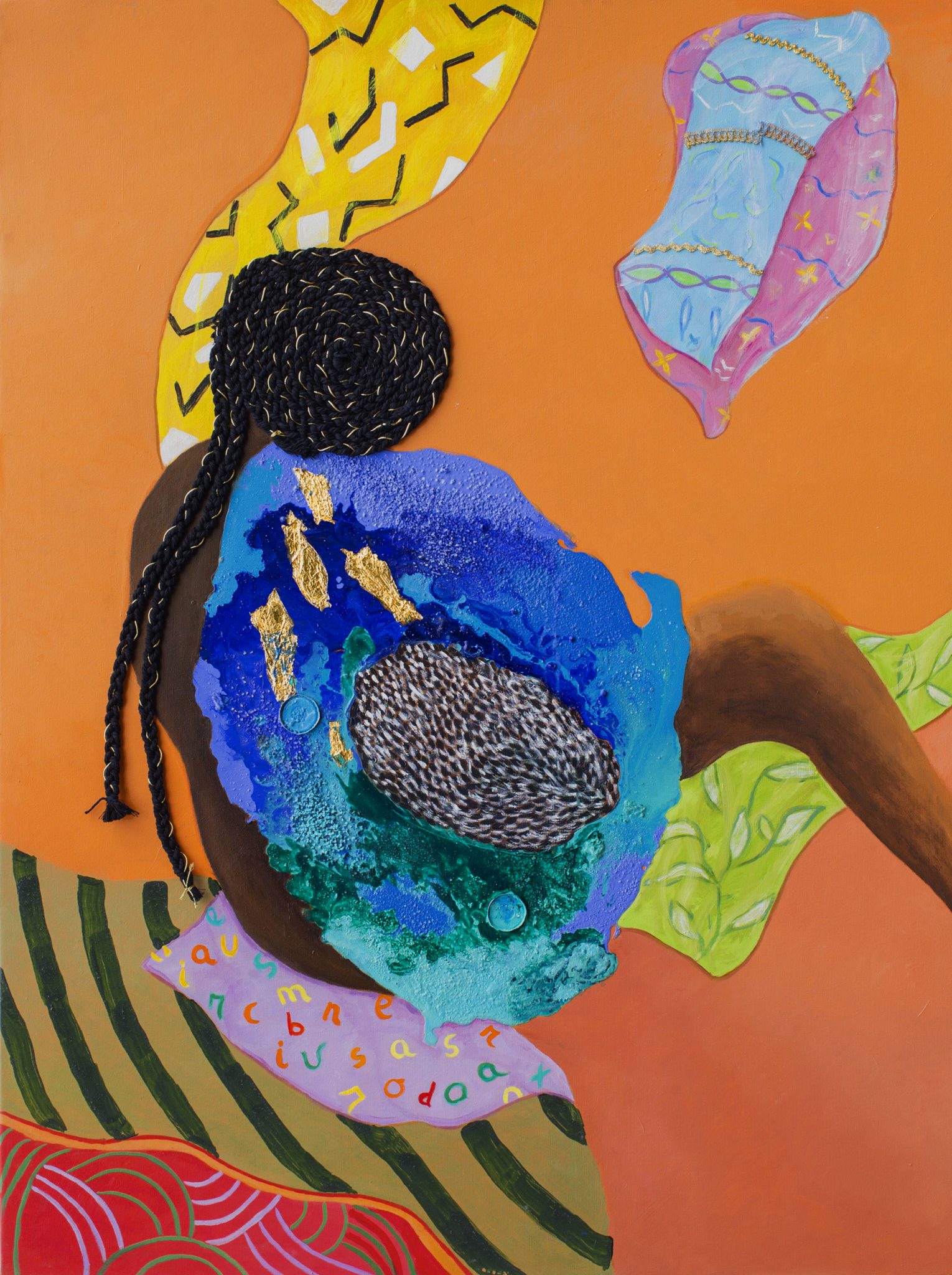 Obra de arte de Nisa Goiburu sobre África